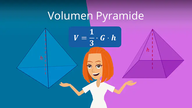 Zum Video: Volumen Pyramide , Oberfläche Pyramide