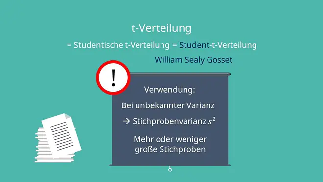 t-Verteilung, t Verteilung, Student t Verteilung, Studensche Vertielung, studentische verteilung