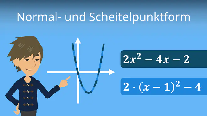 Zum Video: Normal- und Scheitelpunktform