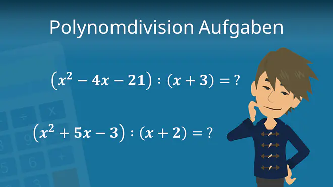 Zum Video: Polynomdivision Aufgaben