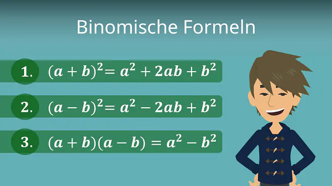 Zum Video: Binomische Formeln