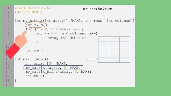 Zweidimensionale Arrays