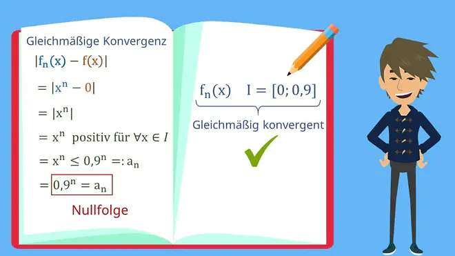 Gleichmäßige Konvergenz Beispiel