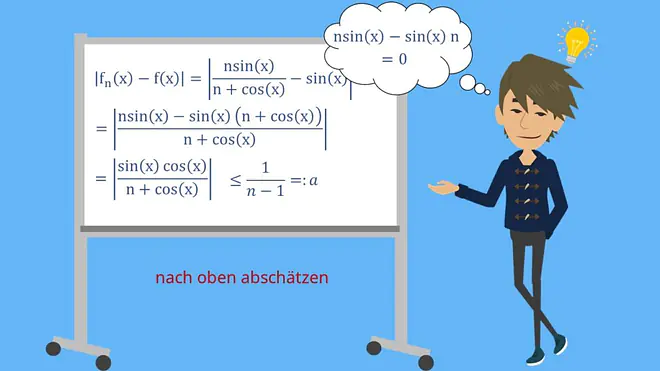Gleichmäßige Konvergenz Beispiel