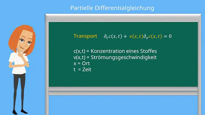 Partielle Differentialgleichung, Partielle DGL, Partielle DGL Beispiel