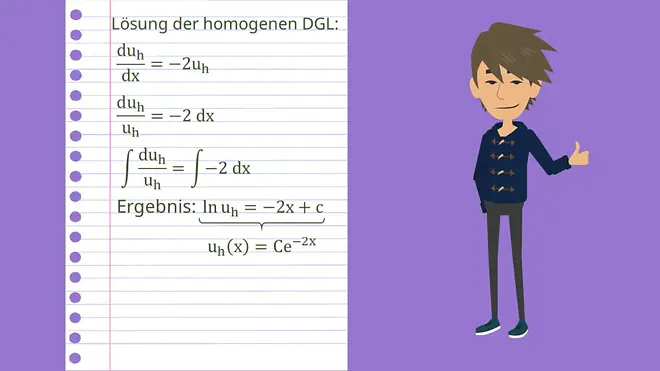 Bernoulli DGL Beispiel: Homogene Lösung