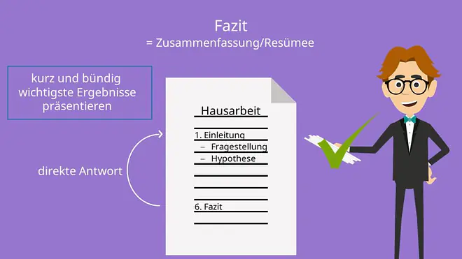 Fazit schreiben, Fazit Hausarbeit, Fazit schreiben Hausarbeit