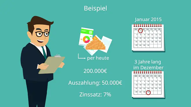 Rentenbarwert, Rentenbarwertfaktor, Rentenbarwert berechnen, Rentenbarwert Aufgaben, Rentenbarwertformel