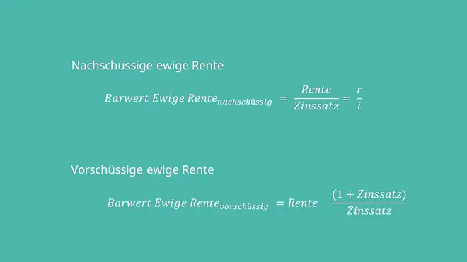 Ewige Rente, Ewige Rente Formel, Rentenrechnung, Ewige Rente berechnen, Ewige Rente Berechnung