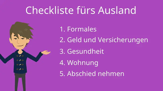 Checkliste fürs Ausland