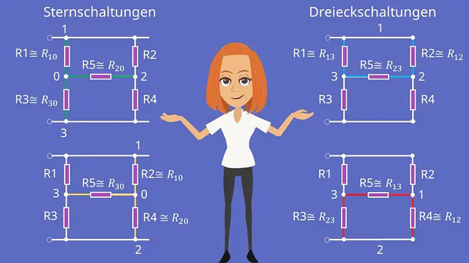 Brückenschaltung, Stern-Dreieck-Schaltung, wheatstone brücke