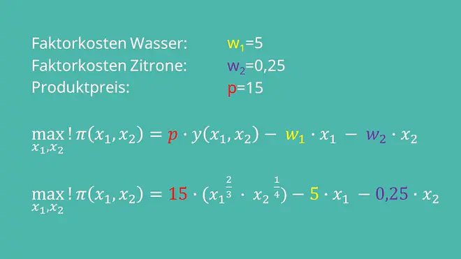 Maximierungsansatz langfristige Gewinnmaximierung