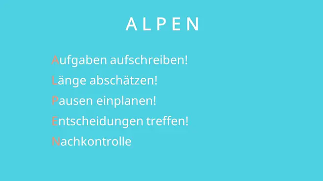 Zeitmanagement