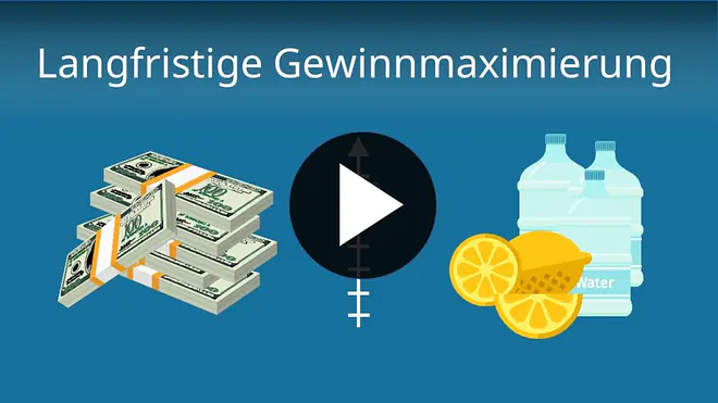 langfristige Gewinnmaximierung, Gewinnmaximierung
