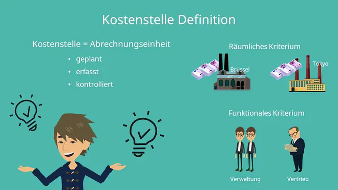 Kostenstellenrechnung: Kostenstelle Definition