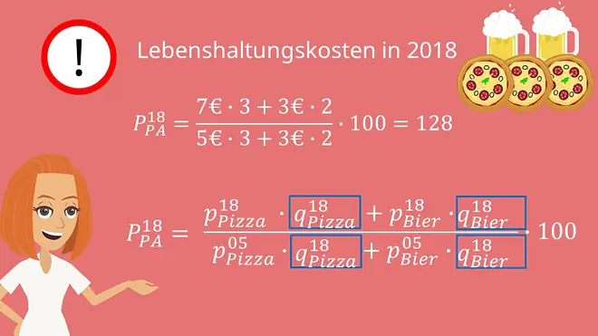Beispiel zur Berechnung des Paasche Index