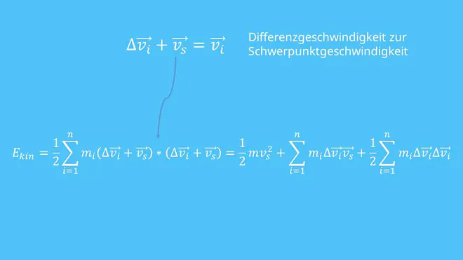 Massenpunktsystem, Geschwindigkeit, Schwerpunkt, kinetische Energie, Energieformen, Masse, Massepunkt