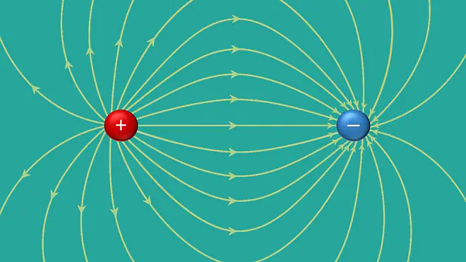 elektrisches Feld, Feldlinien, Feldstärke, elektrische Feldstärke, Ladungen, E-Feld, Ladung, Elektron, Proton