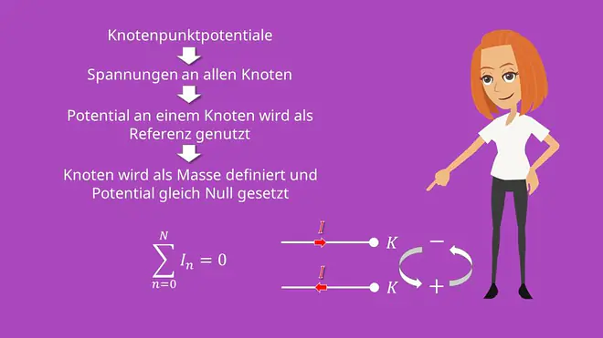 Knotenpotentialverfahren, Knoten, Stromrichtung