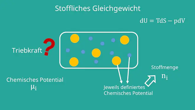 Thermodynamische Potentiale, Stoffliches Gleichgewicht, Thermisches Gleichgewicht