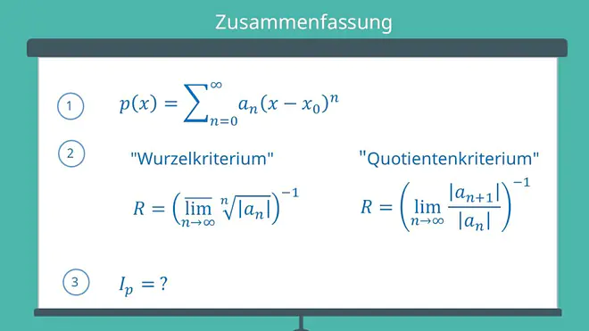 Zusammenfassung Potenzreihen