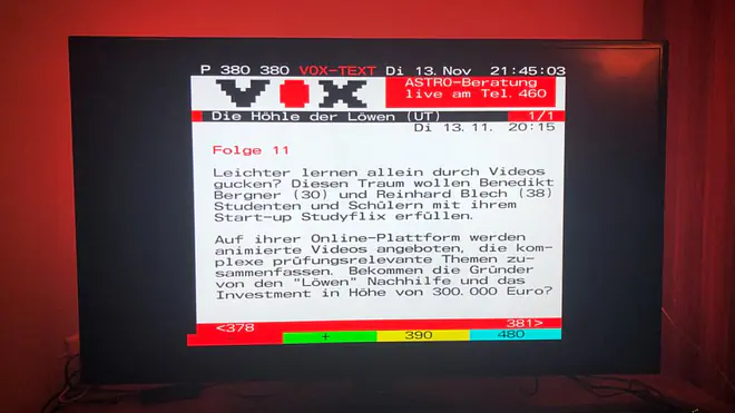Studyflix bei Höhle der Löwen Videotext