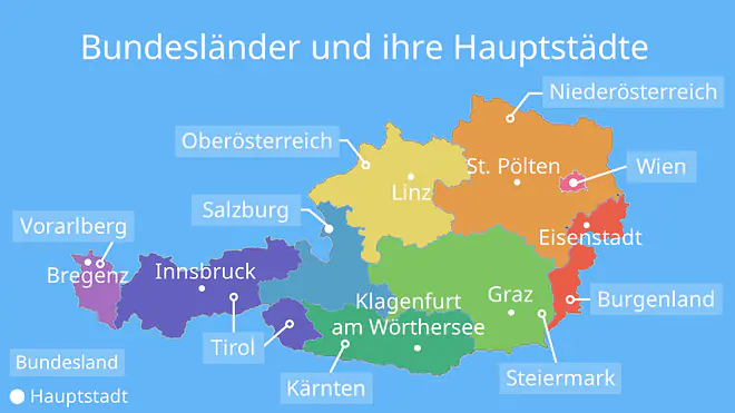 Österreich Bundesländer, Bundesland Oesterreich, Bundesland Österreich, österreichische Bundesländer, Länder Österreich, Österreich Länder, Österreich Karte Bundesländer, Land Österreich, österreichisches Bundesland, Hauptstadt von Österreich, Bundesländer Österreich Karte mit Städten