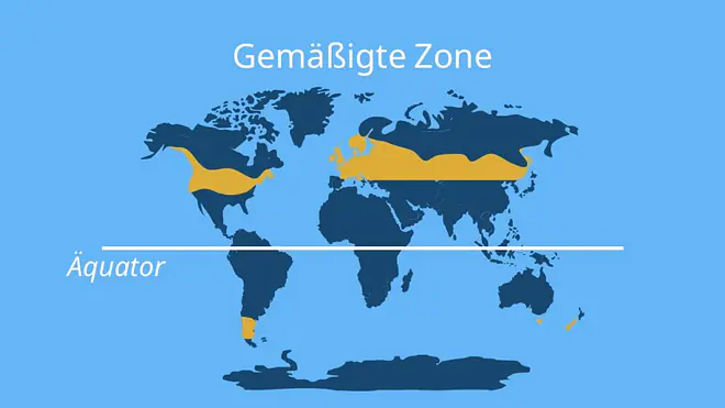 gemäßigte Zone, gemäßigte Zone Lage, gemäßigte Zone Länder,  gemäßigte Zone ausprägung, Lage der gemäßigten Zone