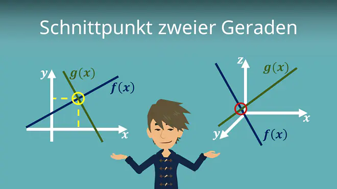 Zum Video: Schnittpunkt zweier Geraden