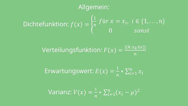 diskrete Gleichverteilung