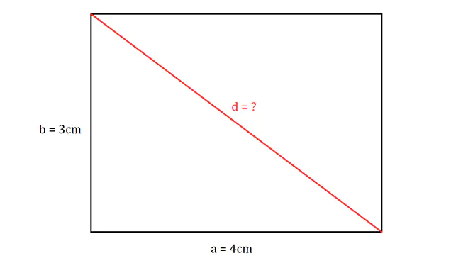 Diagonale Rechteck berechnen, Rechteck Diagonale berechnen, Diagonale berechnen Rechteck, Diagonale berechnen