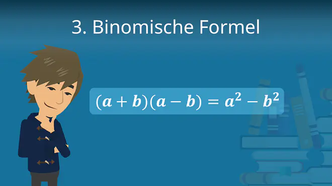 Zum Video: 3. binomische Formel