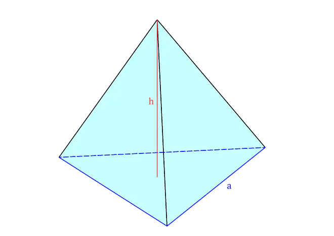 Volumen dreiseitige Pyramide, dreiseitige Pyramide, Dreieckspyramide