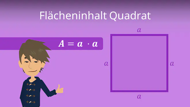 Flächeninhalt Quadrat, Flächeninhalt Quadrat Formel, Flächeninhalt Quadrat berechnen