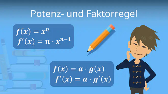 Zum Video: Potenz- und Faktorregel