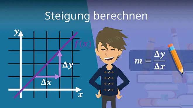 Zum Video: Steigung berechnen
