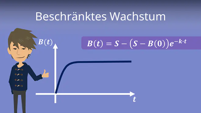 beschränktes Wachstum, begrenztes Wachstum, beschränktes Wachstum Formel