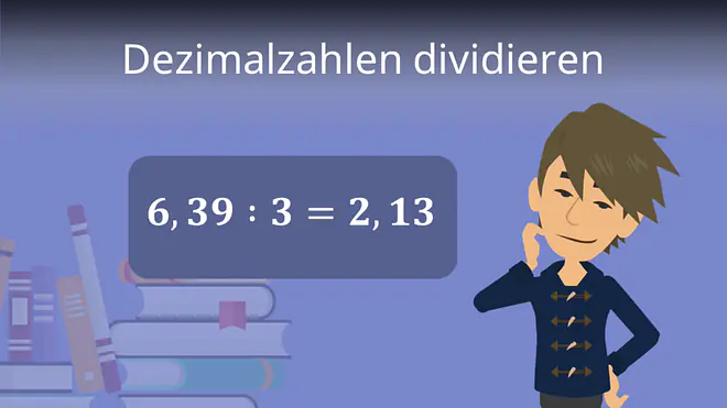 Zum Video: Dezimalzahlen dividieren