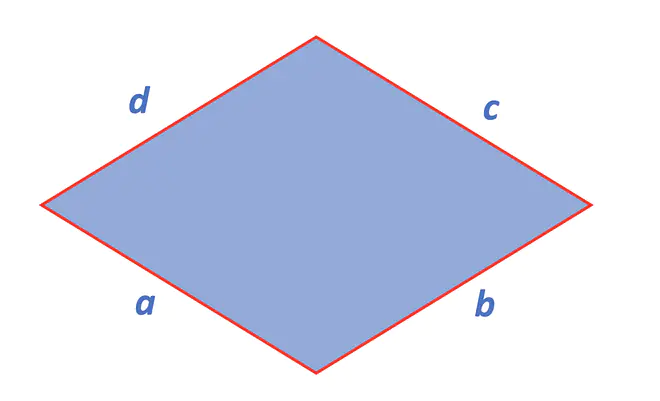 Raute, Rhombus, Raute Eigenschaften, Eigenschaften Raute, Rhomben, Definition Raute, Paralelogramm, Rautenmuster, Rhomboid, Vierecke Eigenschaften, Was ist eine Raute, Seiten, a, b, c, d