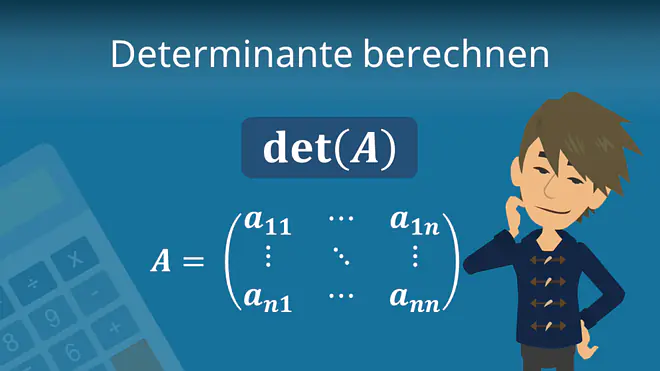 Zum Video: Determinante berechnen