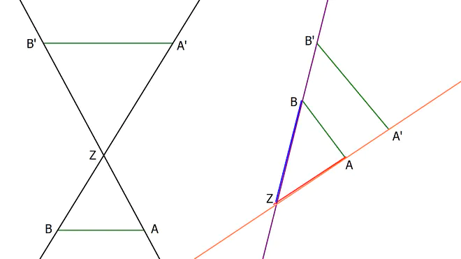 1 Strahlensatz, 1. Strahlensatz, erster Strahlensatz, aufgabe strahlensatz, 1 Strahlensatz Formel, strahlensatz Beispiel, strahlensatz Dreieck, Strahlensatz 1