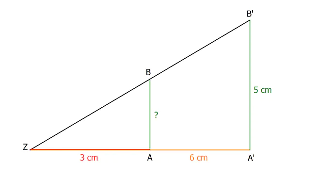 2. Strahlensatz, strahlensatz 2, 2.strahlensatz, zweiter strahlensatz, Strahlensatz Beispiel, Strahlensatz Formel umstellen