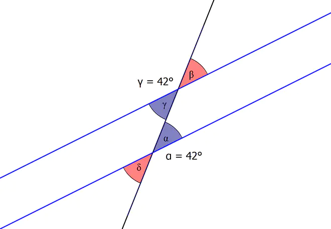 Wechselwinkel, Was sind Wechselwinkel, Was ist ein Wechselwinkel, Winkel an parallelen Geraden
