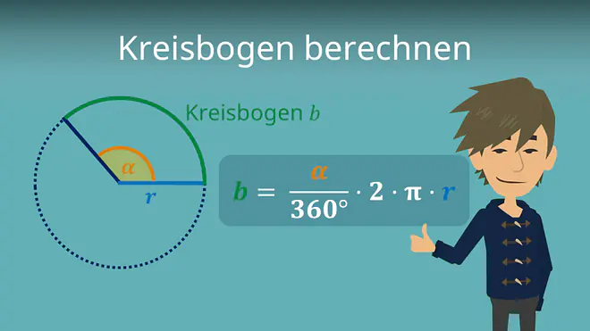 Zum Video: Kreisbogen und Kreisausschnitt