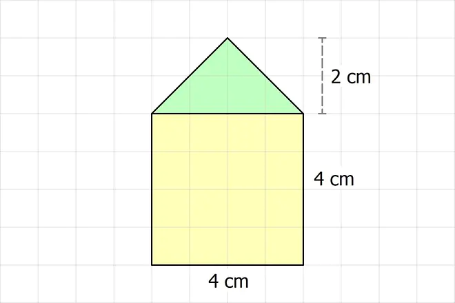Flächeninhalt, flächen inhalt, was ist der flächeninhalt, flächeninhalt a, was ist flächeninhalt, was ist ein flächeninhalt, flächeninhalte, flächen mathe, Umfang und flächeninhalt, fläche, Haus, zusammengesetzte Fläche, Dreieck, Quadrat, Rechteck