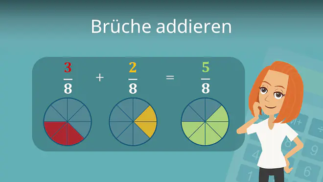 Zum Video: Brüche addieren