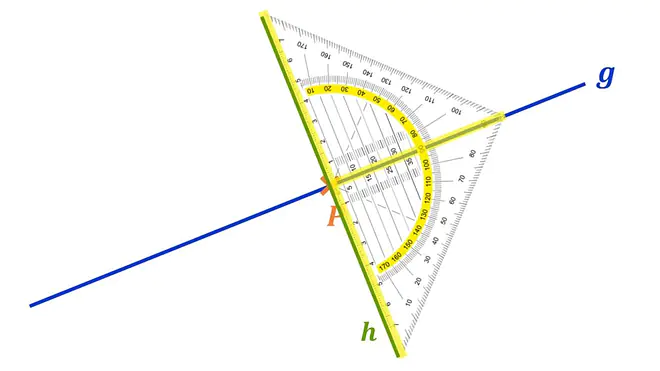 orthogonal, Orthogonalität, orthogonale Geraden, Orthogonale, Geraden senkrecht zueinander, orthogonal Definition, senkrecht zueinander, was bedeutet orthogonal?, was ist orthogonal?, Was ist eine Orthogonale, orthogonal Mathe, Orthogonale konstruieren, Konstruktion Orthogonale mit Geodreieck