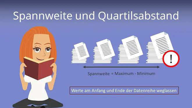 Zum Video: Spannweite und Quartilsabstand