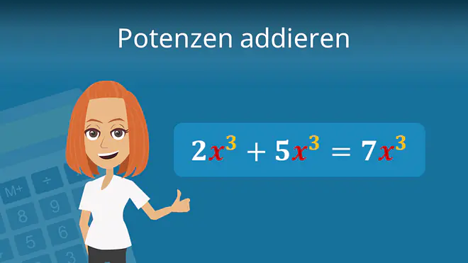 Zum Video: Potenzen addieren