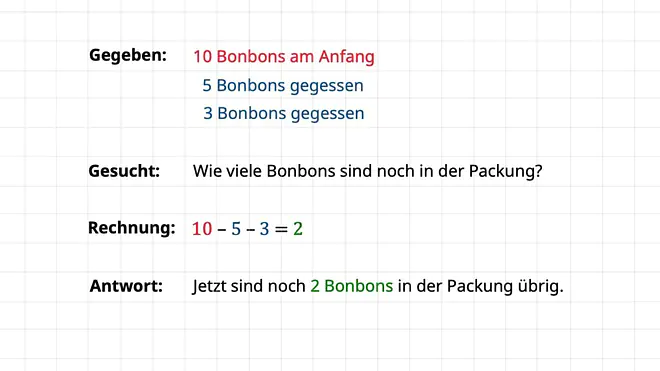 Textaufgabe, Sachaufgabe, Klasse 2, 2. Klasse, Grundschule, Sachaufgaben Mathe, Textaufgaben Mathe, Textaufgaben Grundschule, Sachaufgaben Grundschule; Beschriftung: 2. Klasse - Sachaufgabe